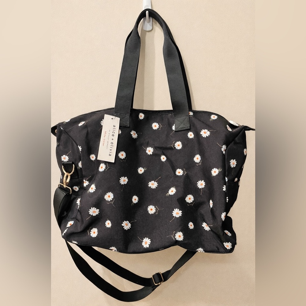 Alice + Olivia Daisy Print Duffel Bag | AO x FabFitFun Collab